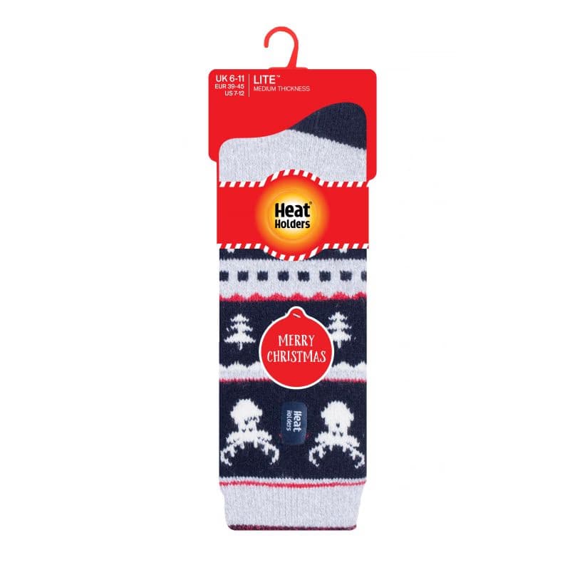 Pánske ponožky HEAT HOLDERS 1 PACK-MEN LITE FESTIVE STAG-CHRISTMAS SOCKS 2