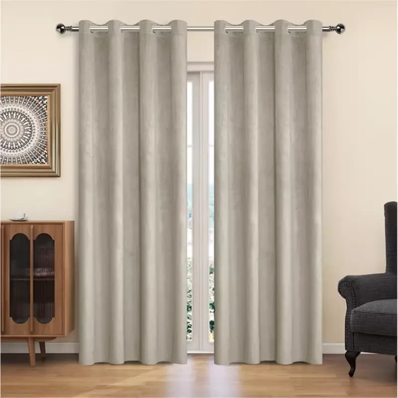 Záves na krúžkoch YC11933/200G/113/140x250 cm svetlosivý 1