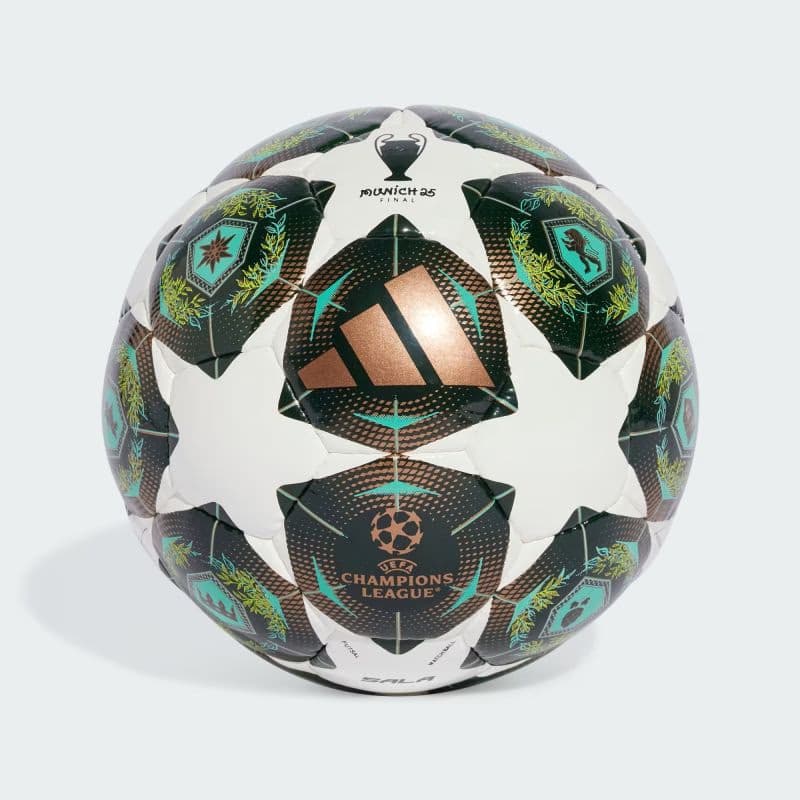 Futbalová halová lopta ADIDAS UCL PRO SAL WHITE SHAGRN SSLIME 2