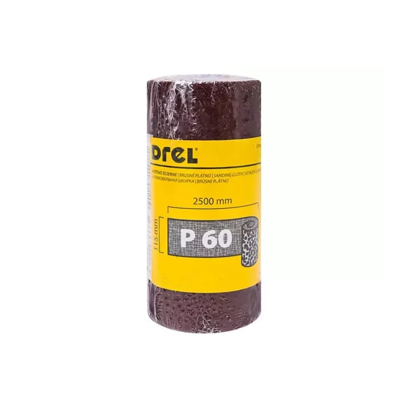DREL Brúsny papier na kotúči 115mm x 2,5m P60 CON-MRY-1106 1