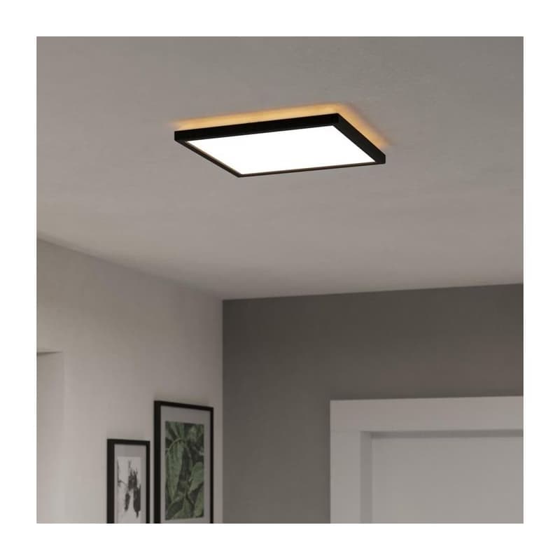 Eglo 901442-LED Kúpeľňové stropné svietidlo ROVITO 13,4W/230V 29x29cm IP44 čierna 901442 1