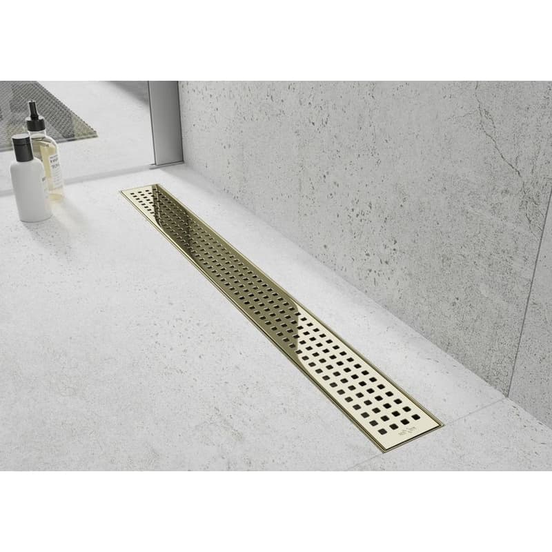 MEXEN/S - Flat M08 odtokový žľab 90 cm zlatý 1525090-15 2