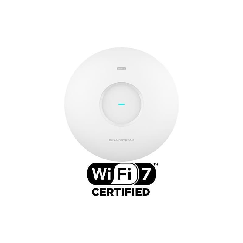 Grandstream GWN7670 AP, Wi-Fi 7, 802.11be, 2x2:2 MIMO s MLO, 4KQAM, MRU, 2x 2,5G Ethernet WAN/LAN 1