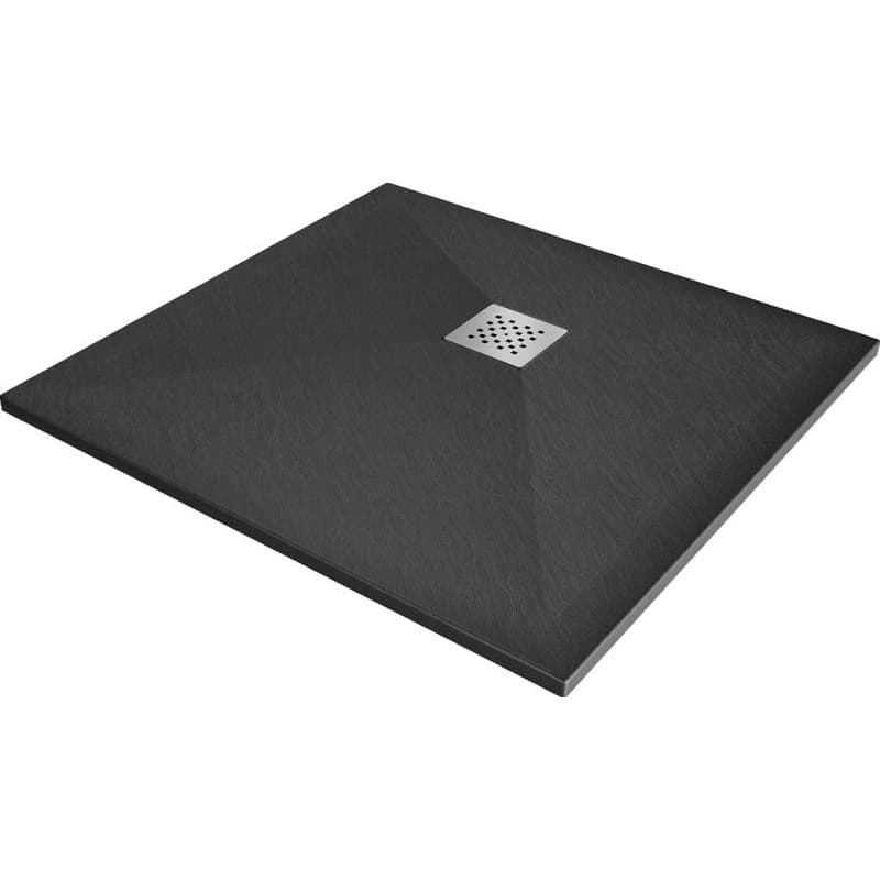 MEXEN - Stone+ Sprchová vanička štvorcová 90x90, antracit 44719090