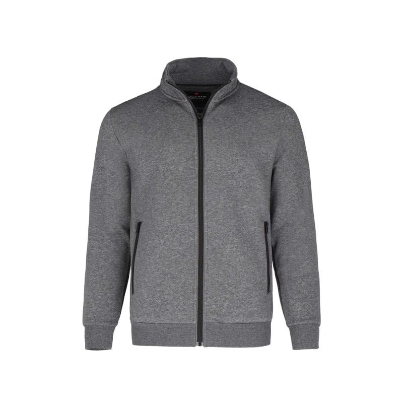 Pánska mikina so zipsom VOLCANO B-LIPSO-702M-GREY MEL 2
