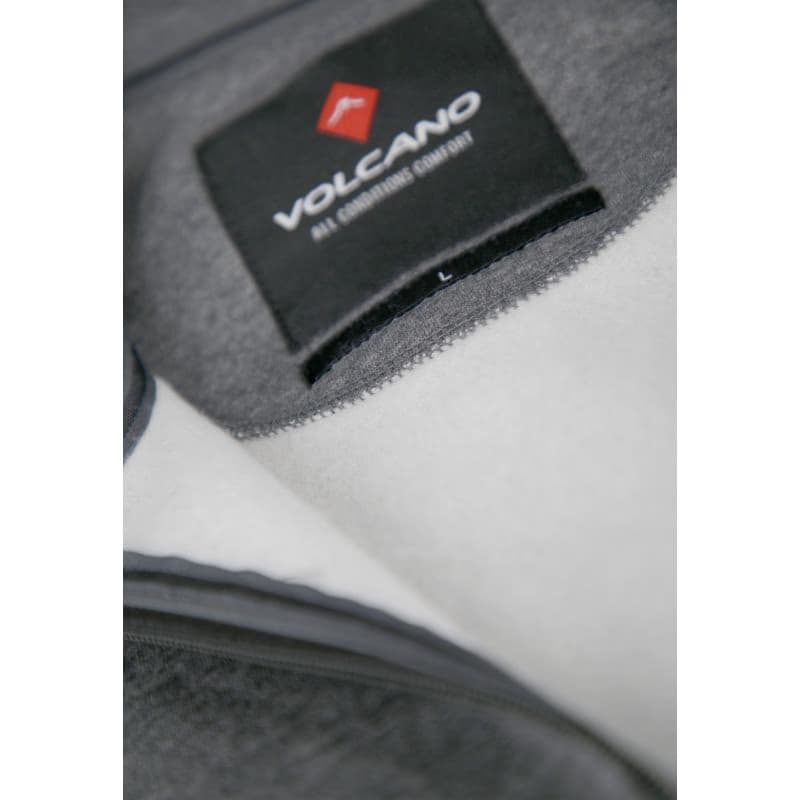 Pánska mikina so zipsom VOLCANO B-LIPSO-702M-GREY MEL 3