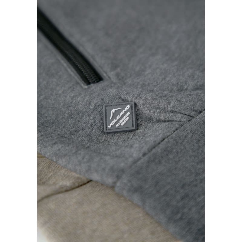 Pánska mikina so zipsom VOLCANO B-LIPSO-702M-GREY MEL 4
