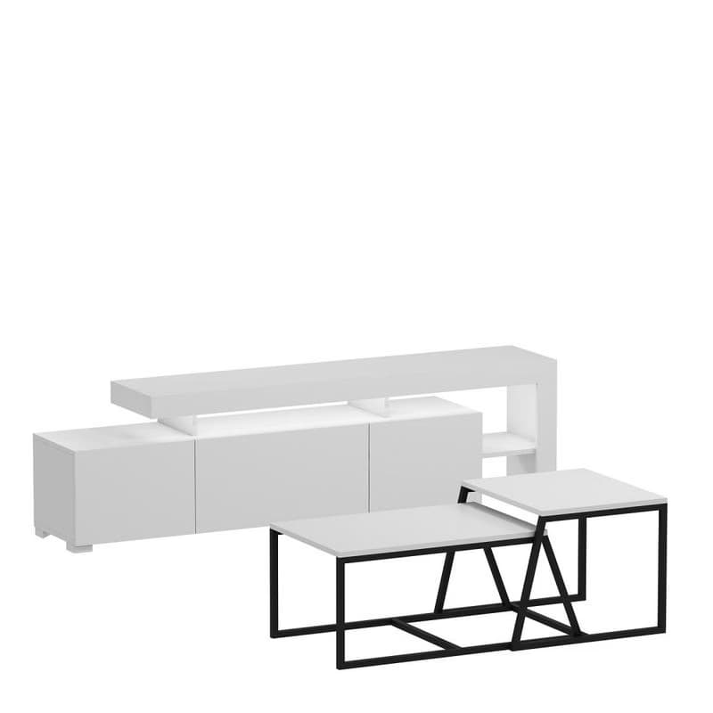 Living Room Furniture Set Beliz - White 2