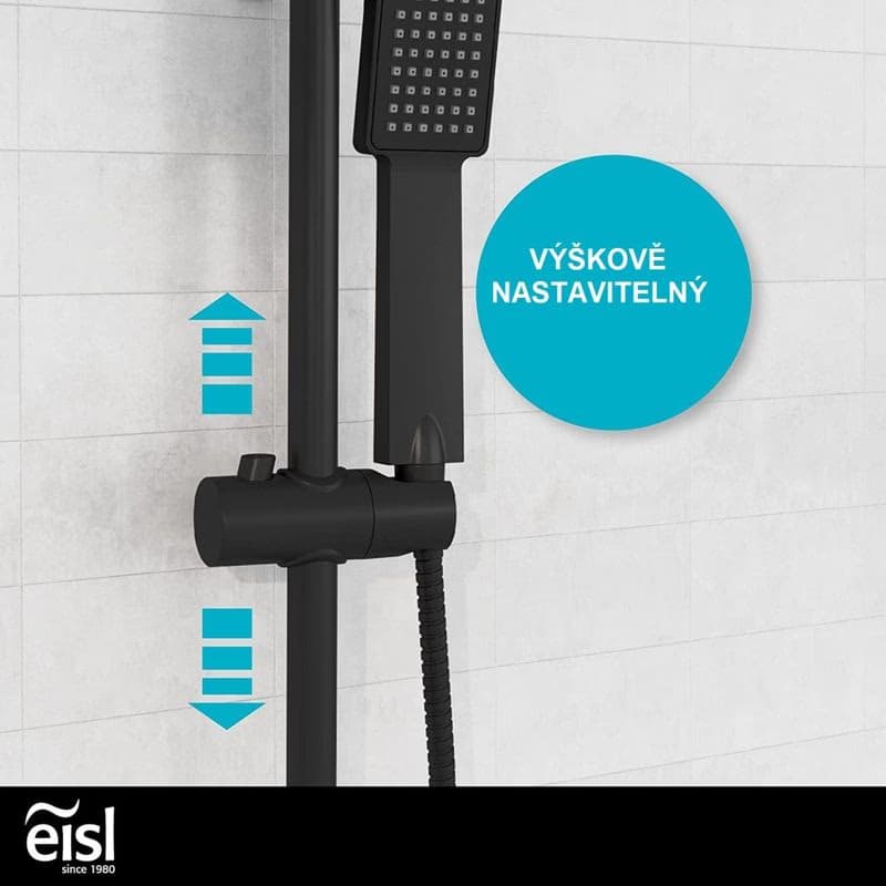 Eisl Eisl - Sprchový set bez batérie EASY ENERGY, čierna DX12004BL DX12004BL 4