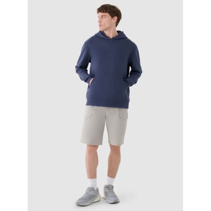 Pánske teplákové kraťasy 4F SHORTS CAS-WSS25TSHOM527-26S-WARM LIGHT GREY 4