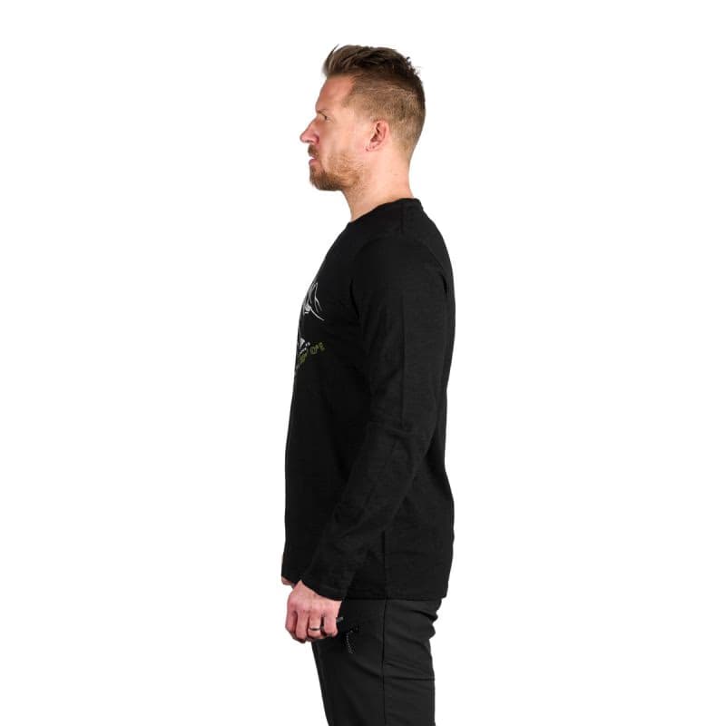 Pánske turistické tričko s dlhým rukávom NORTHFINDER DARU-269black 3