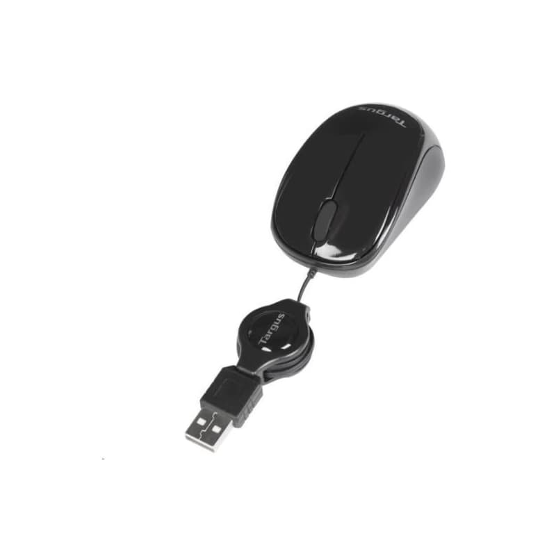 Targus Compact Blue Trace Retractable Wired Mouse Black 2