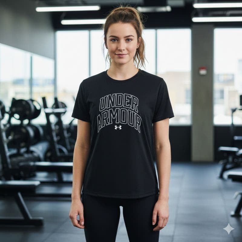 Dievčenské tréningové tričko s krátkym rukávom UNDER ARMOUR Tech Varsity Graphic SS 4