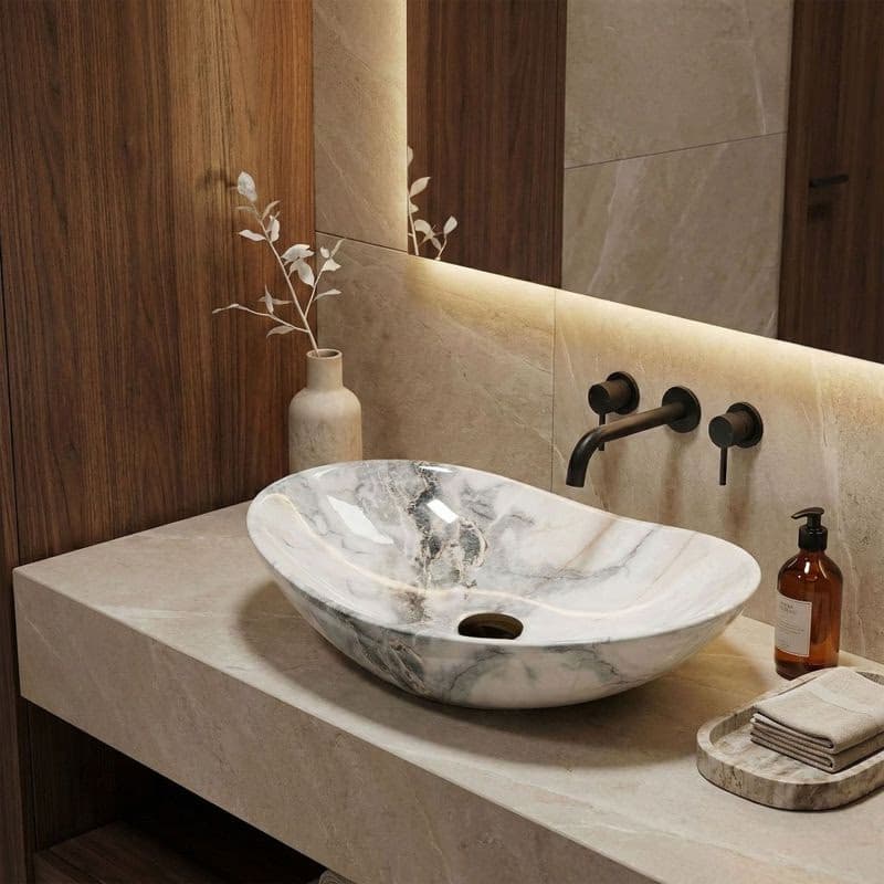 REA - Umývadlo na dosku Royal Granit 61x35 REA-U8596 2