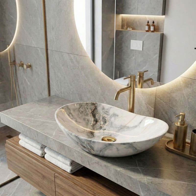 REA - Umývadlo na dosku Royal Granit 61x35 REA-U8596 6