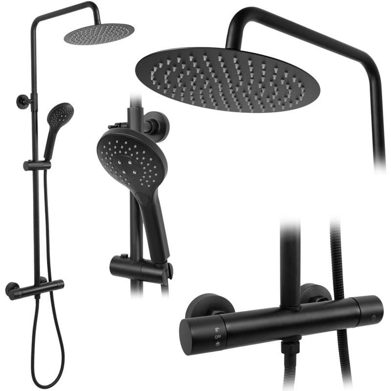REA REA - Sprchový set s termostatickou batériou 150mm VINCENT čierna REA-P6600 1