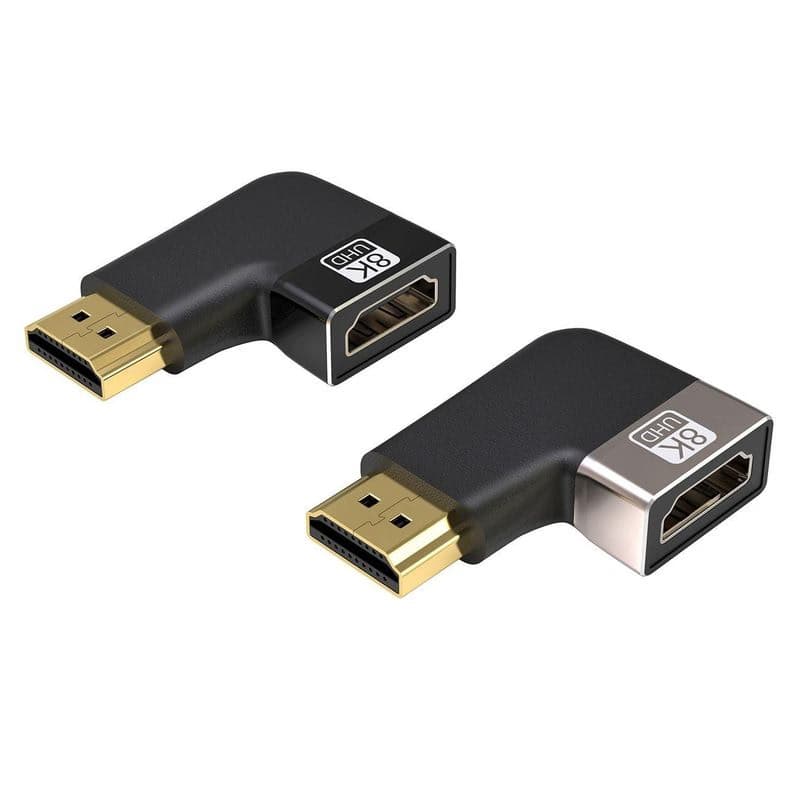 PREMIUMCORD Adaptér spojka 8K HDMI A - HDMI A, F/M, do uhla 90 ° - ľavá 1