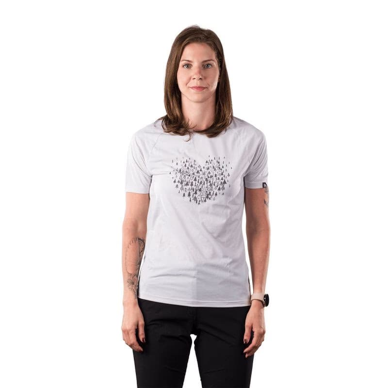 Dámske turistické tričko s krátkym rukávom NORTHFINDER INES-529creamwhite 2