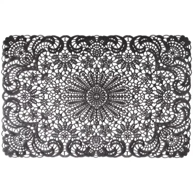 Podložka pod tanier Lace, 45x30 cm čierna ar-mata-lace-czar 1