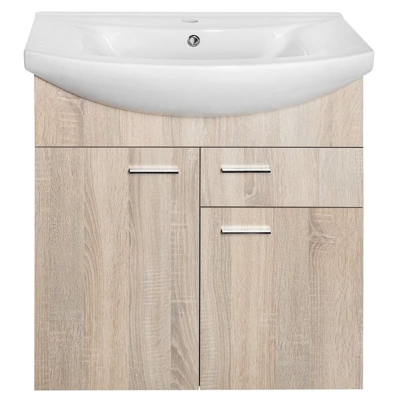 AQUALINE - ZOJA umývadlová skrinka 71,5x74x34cm, dub platin 51175 3