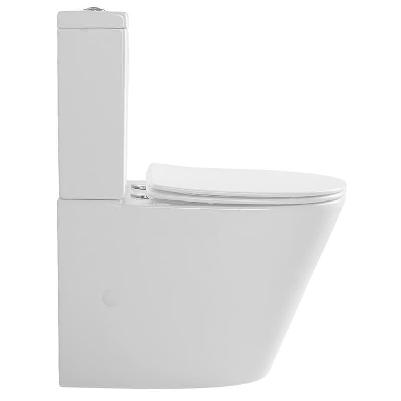 SAPHO - PACO WC kombi, Rimless, spodný/zadný odpad, bílá PC1012WR 2