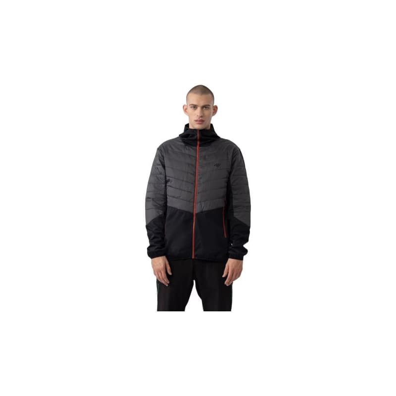 Pánska turistická bunda 4F TECHNICAL JACKET-AW23TTJAM310-22S-ANTHRACITE 1