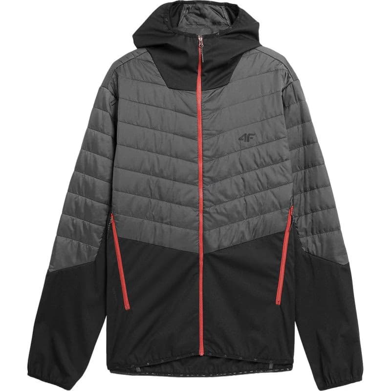 Pánska turistická bunda 4F TECHNICAL JACKET-AW23TTJAM310-22S-ANTHRACITE 3