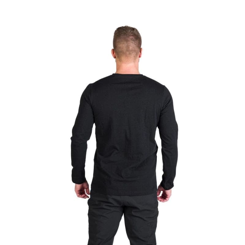 Pánske turistické tričko s dlhým rukávom NORTHFINDER CLAIR-269black 4