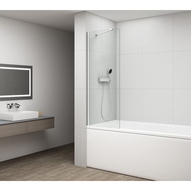 POLYSAN - FISA vaňová zástena 700x1500, chrom, číre sklo FS1072-C