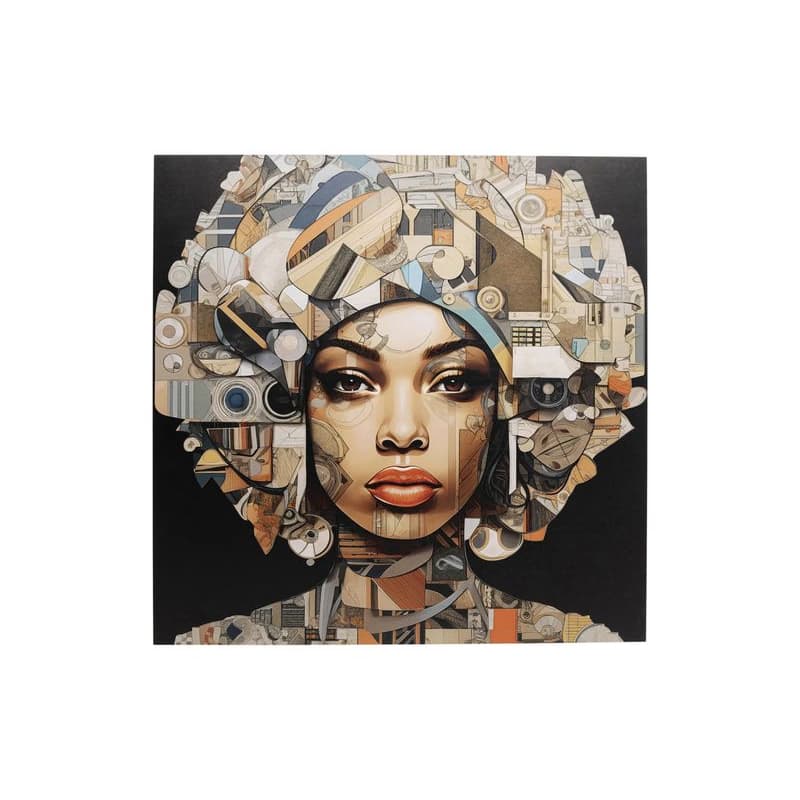 3D Art Geo Woman sklenený obraz 80x80 cm