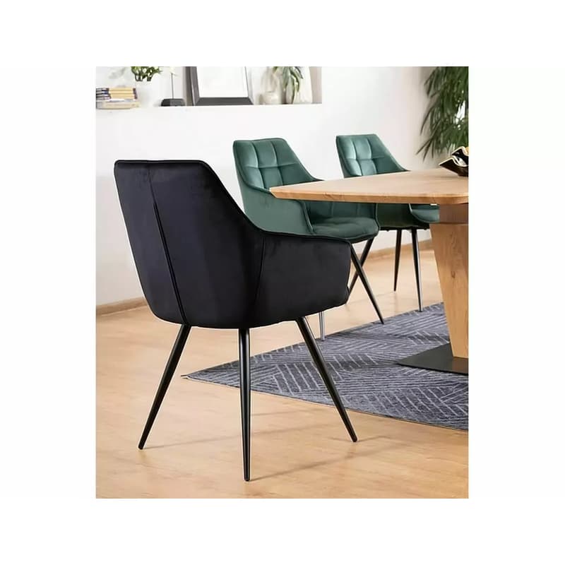Signal Stolička LILIA VELVET | čierna 3