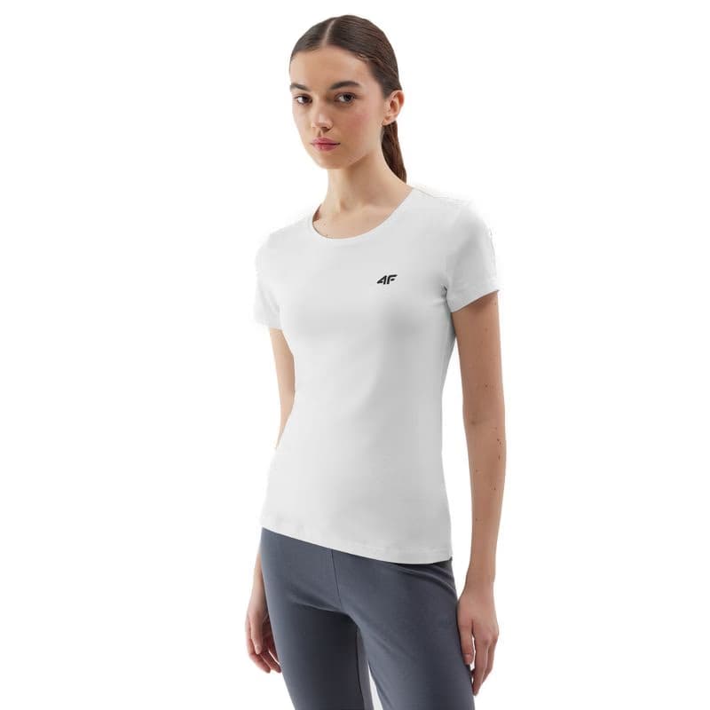 Dámske tričko s krátkym rukávom 4F TSHIRT-WSS24TTSHF1161-10S-WHITE 2