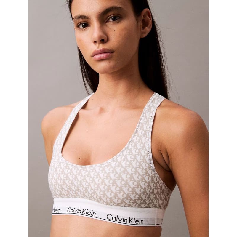 Dámska podprsenka CALVIN KLEIN UNLINED BRALETTE-PLUSH MONOGRAM 5