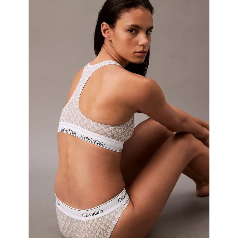 Dámska podprsenka CALVIN KLEIN UNLINED BRALETTE-PLUSH MONOGRAM 6