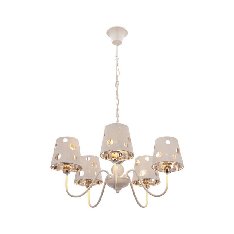 Biely luster závesná lampa 5xE14 Batley Ledea 4