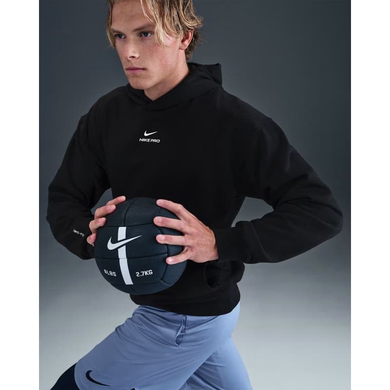 Pánska tréningová mikina s kapucňou NIKE PRO M NP DF NPT MIDLAYER HOODIE BLACK WHITE 3