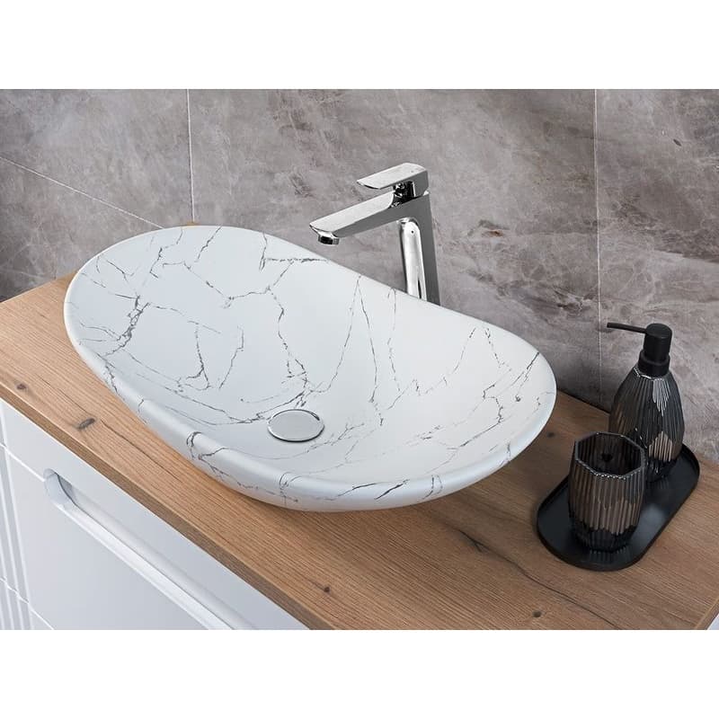 ArtCom Keramické umývadlo LENA MW17 | biely mat 60 cm 2