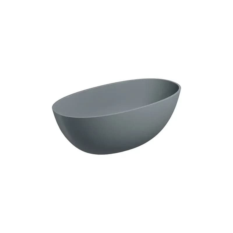 OMNIRES - SHELL M+ voľne stojaca vaňa, 148 x 75 cm, sivá/popol SHELL148WWAG