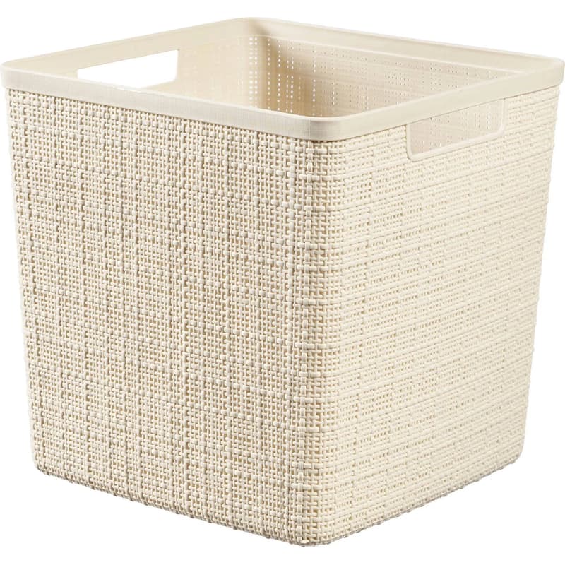 CURVER Košík JUTE 17L kocka | béžová 1