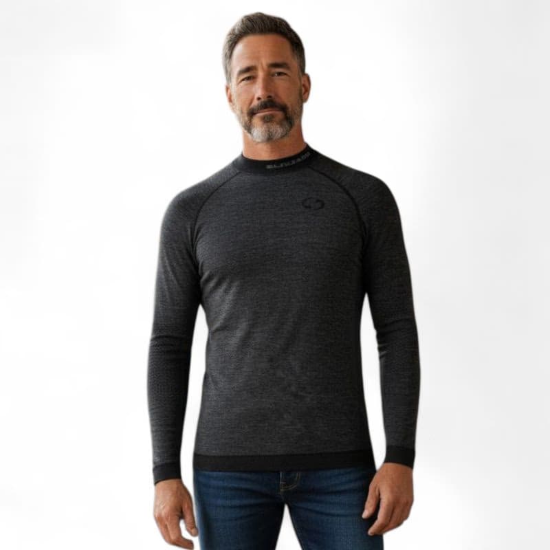 Pánske termo tričko s dlhým rukávom BLIZZARD Mens long sleeve, merino wool, anthracite 2