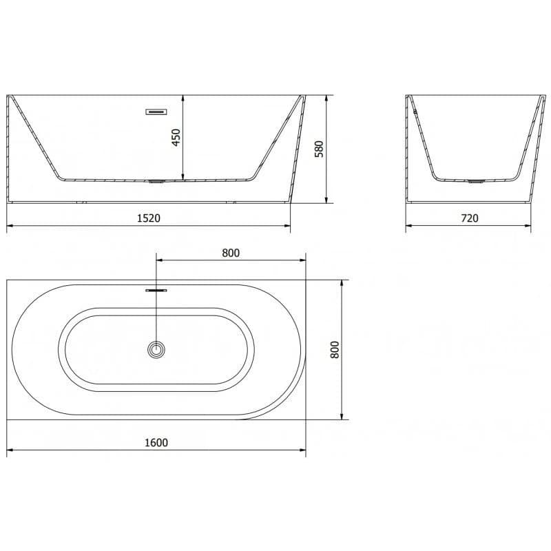 Mexen Mia 160 x 80 cm 52691608075L-50 6