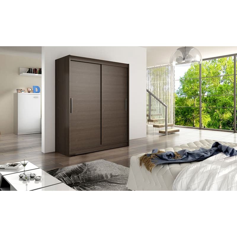 ArtAdrk Šatníková skriňa DENVER DV02 | čokoládová 150 cm