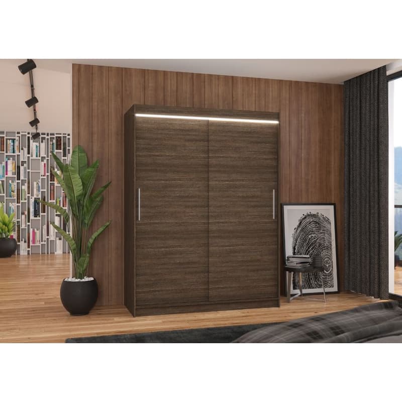 ArtAdrk Šatníková skriňa DENVER DV02 | čokoládová 150 cm 2