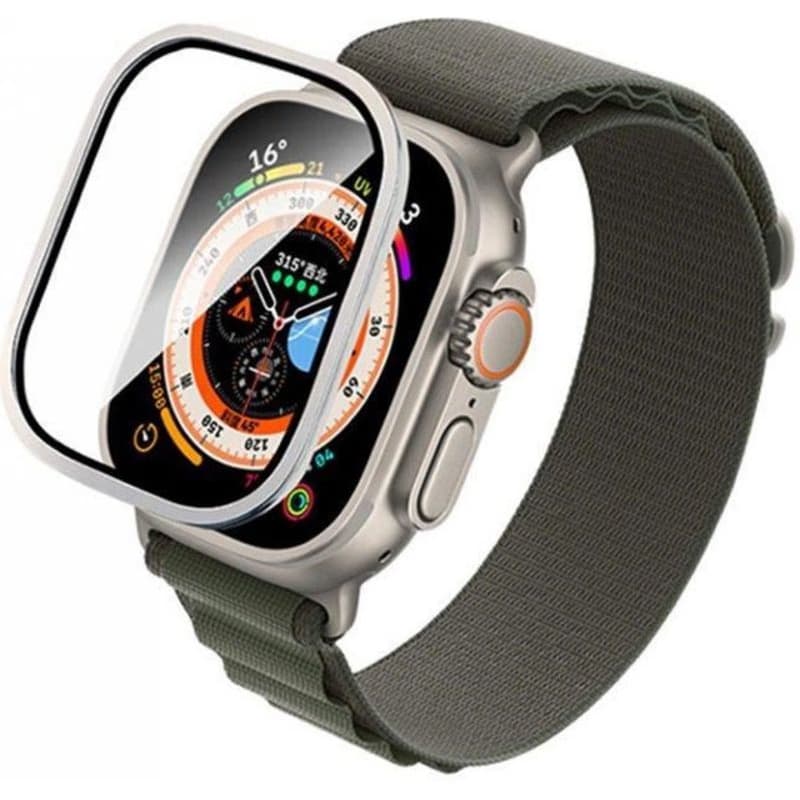 Cotec Titanium Alloy Frame Sapphire Film pre Apple Watch Ultra 49mm 4