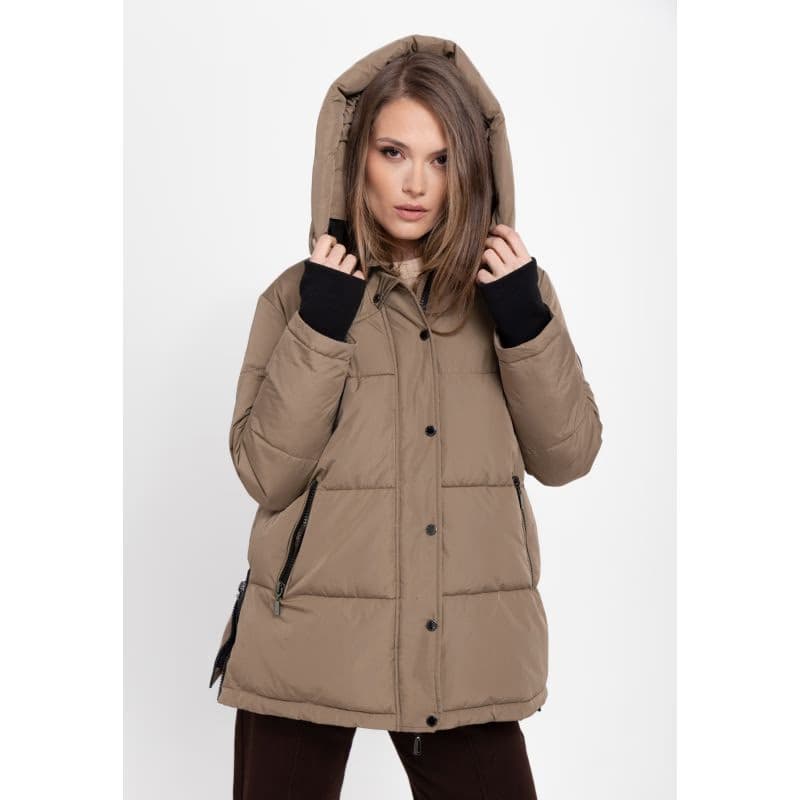 Dámska bunda VOLCANO J-BLIS-102-BEIGE 2
