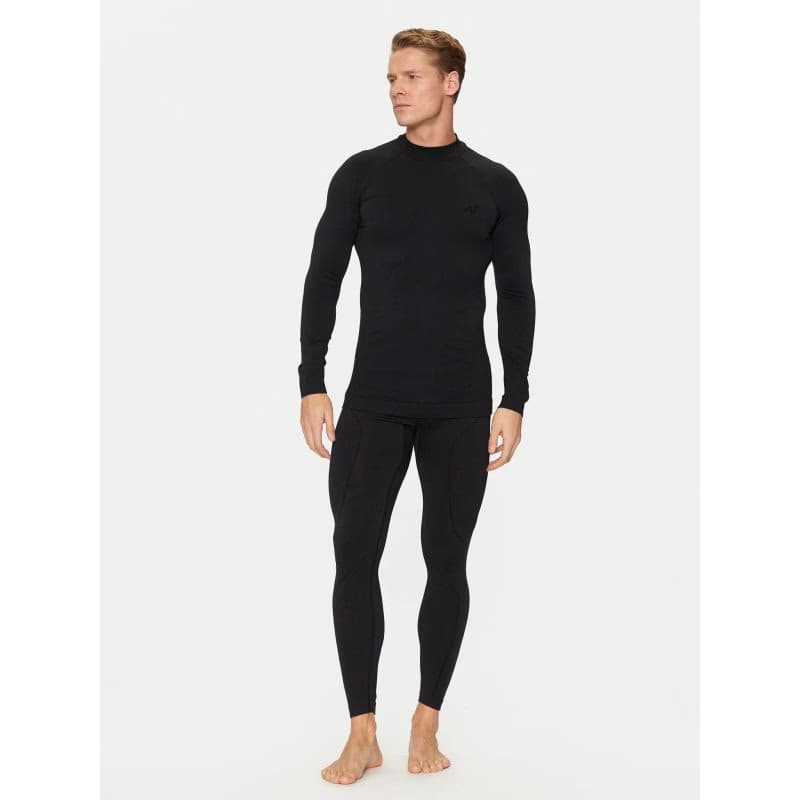 Pánske termo nohavice 4F SEAMLESS UNDERWEAR-WAW24USEAM173-20S-DEEP BLACK 3