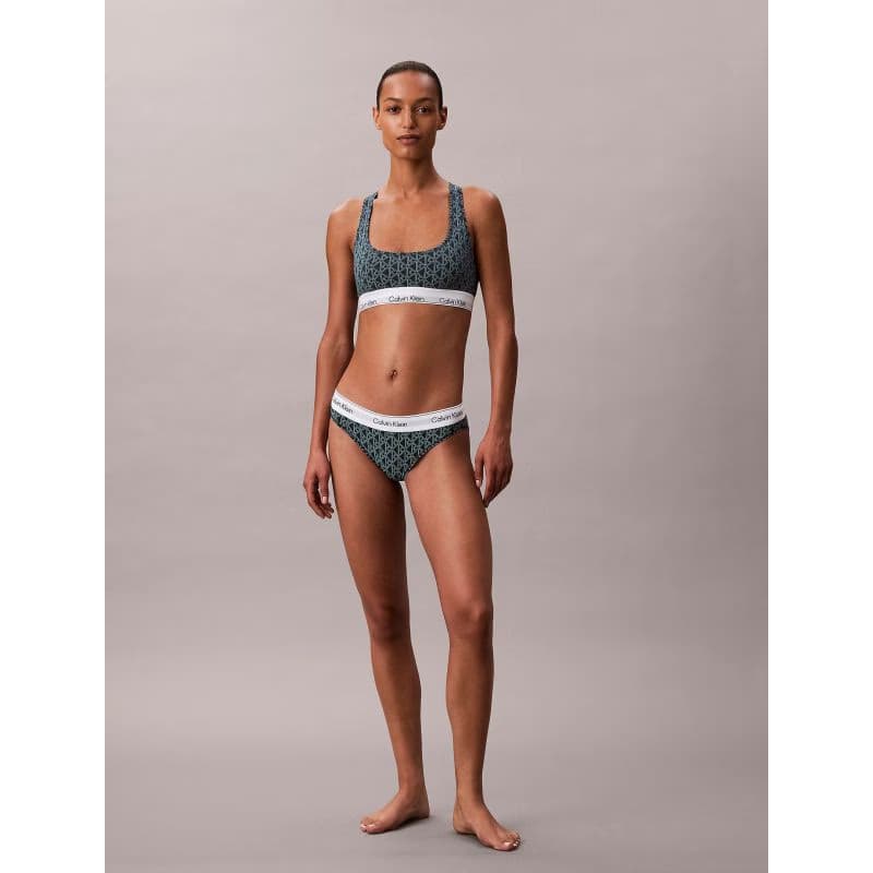 Dámska podprsenka CALVIN KLEIN Unlined Bralette Icon Cotton Modal bijou modern emblem outline stratif 5