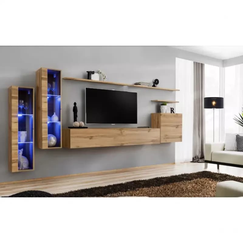 Obývacia stena Switch Sklo +LED XI Wotan 1