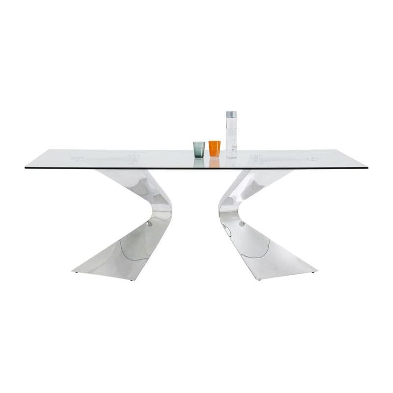 Gloria Chrome stôl 200x100cm strieborný 1