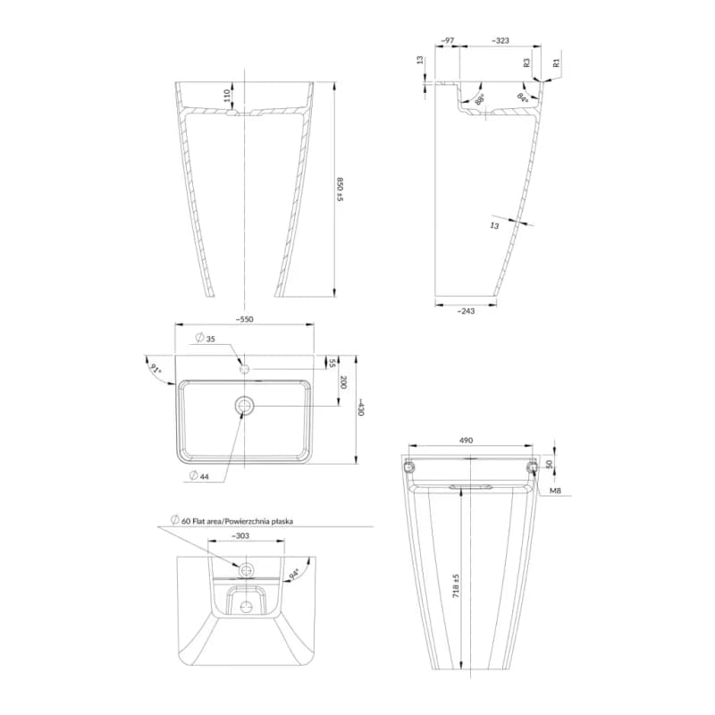 Omnires PARMA PARMAUWBCP 4